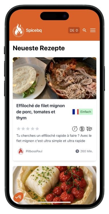 Entdecken und teilen Sie mit Spicebq authentische Grillrezepte.
