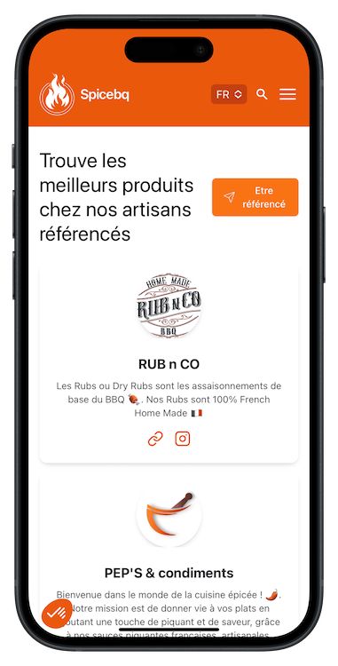 Spicebq c'est aussi le référencement des meilleurs artisans